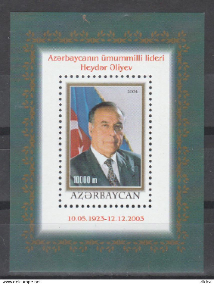 Azerbaijan - 2004 Heydar Aliyev Commemoration, President.S/S.  MNH** - Aserbaidschan