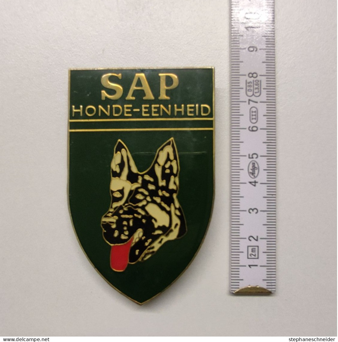 MEDAILLE ECUSSON POLICE GENDARMERIE PATCH BADGE CANINE K9 -SAP HONDE EENHEID - Polizei