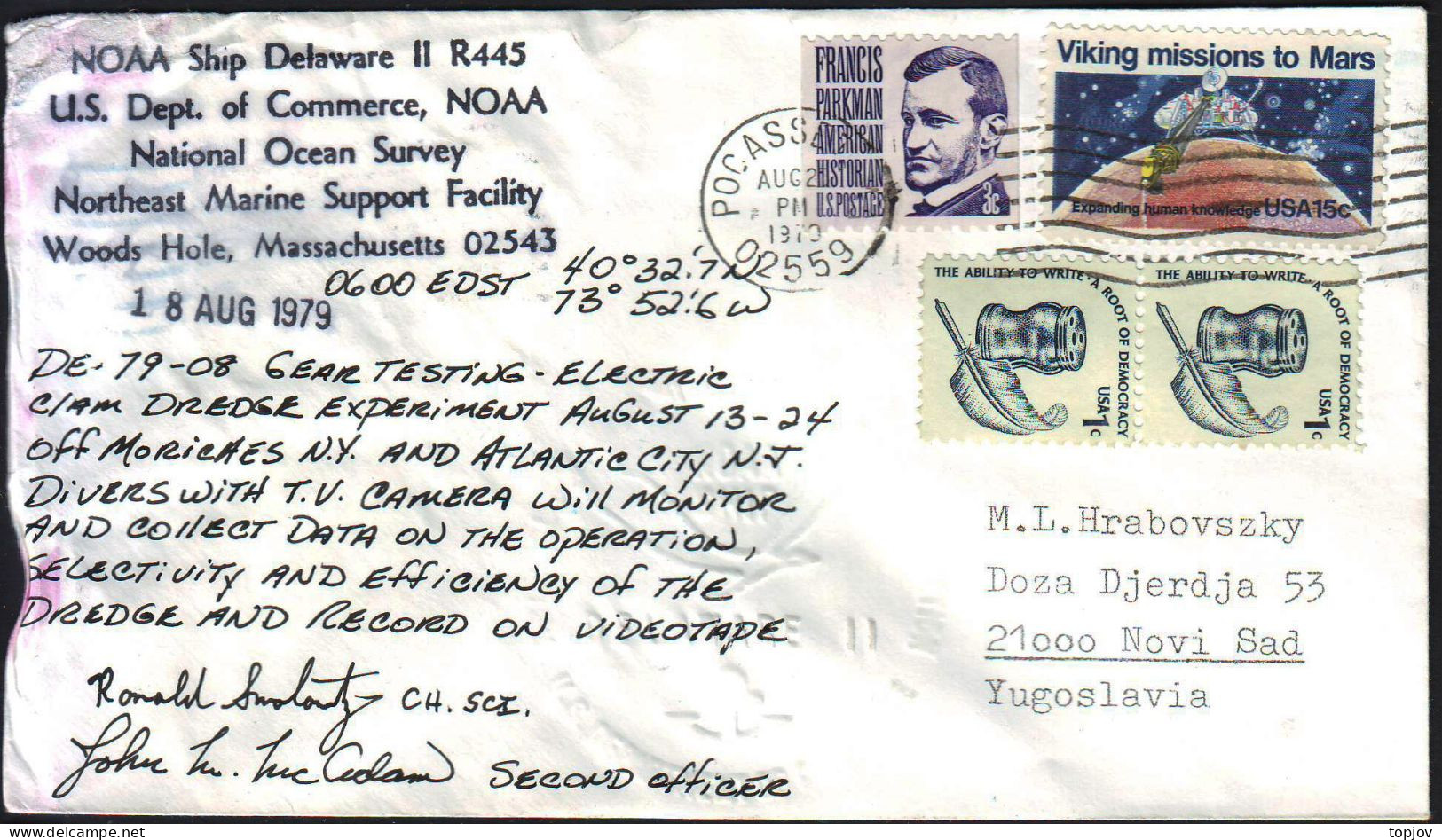 USA - NOAA SHIP DELAWARE II  R445 - 1979 - Antarctic Treaty