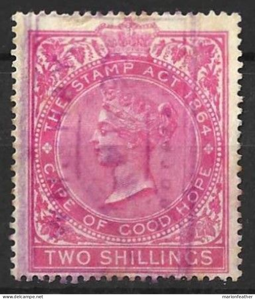 SOUTH  AFRICA.." C.O.G.H..."....QUEEN VICTORIA...(1837-01.)..." 1876."....REVENUE....2/-....BF88B......USED.... - Cape Of Good Hope (1853-1904)