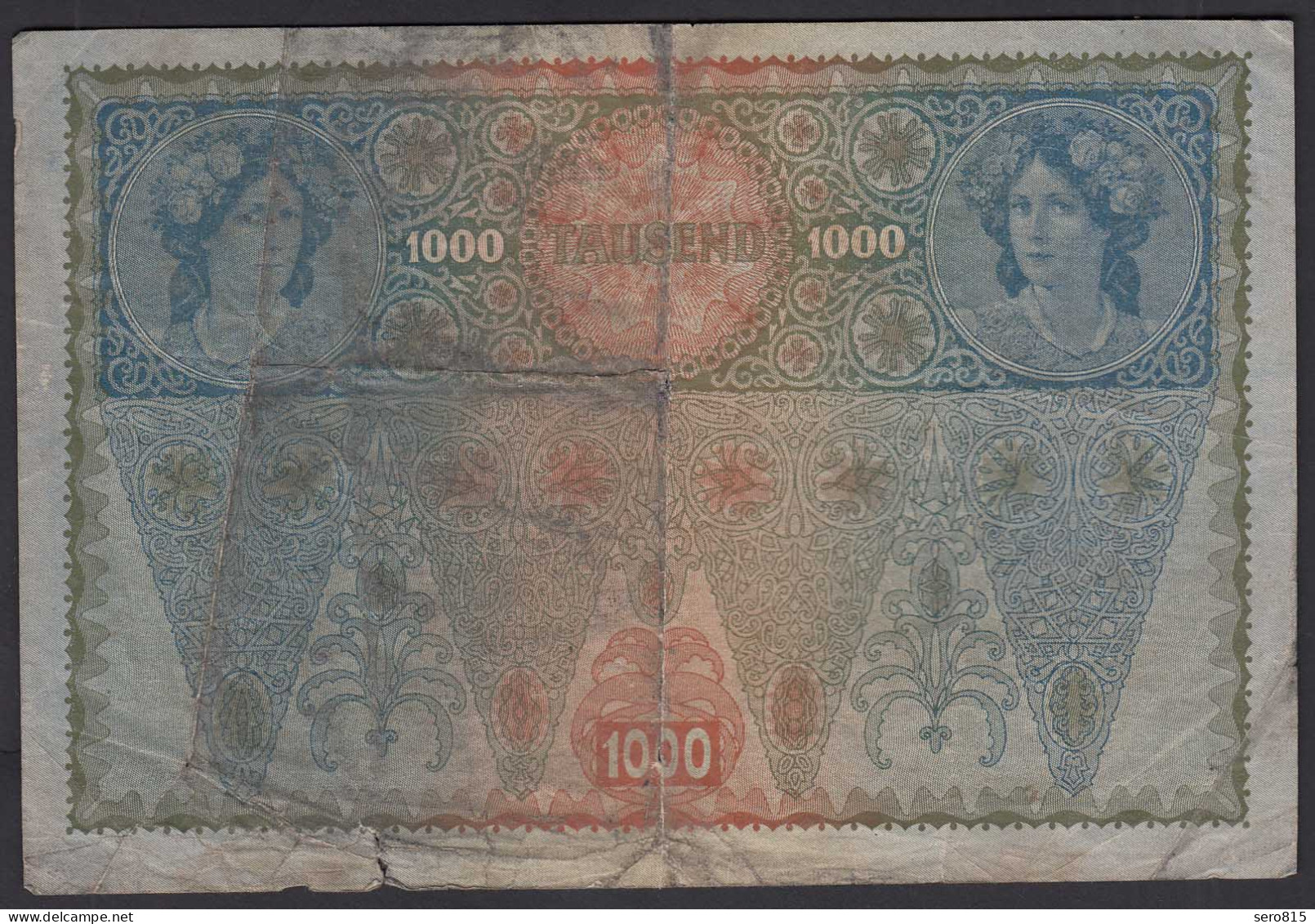 Österreich - Austria 1000 Kronen 1919 (1902) Banknote  Pick 60 Gebraucht  (25861 - Austria