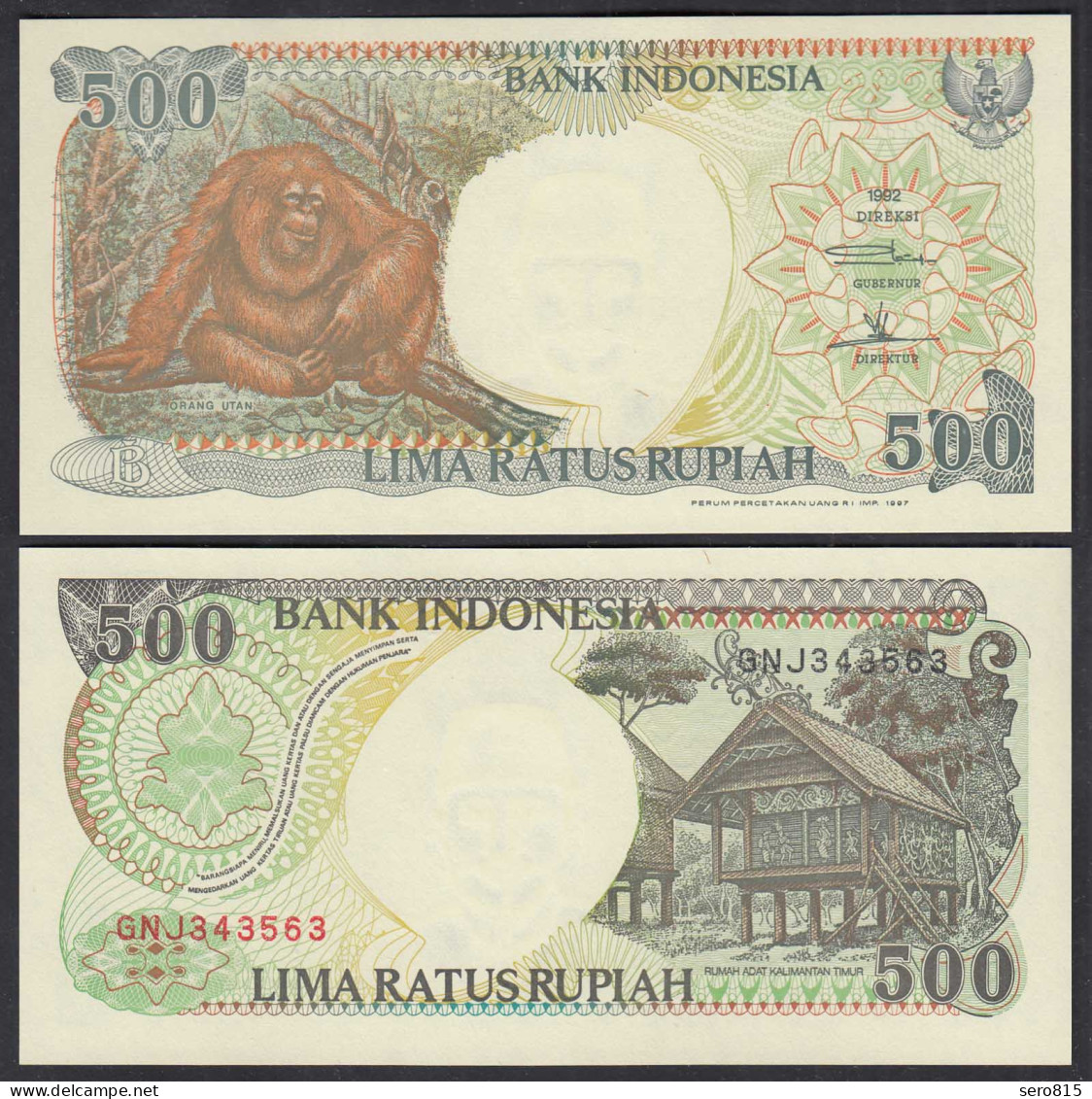 Indonesien - Indonesia - 500 Rupiah 1992/1997 Pick 128f UNC (1)    (28501 - Other - Asia