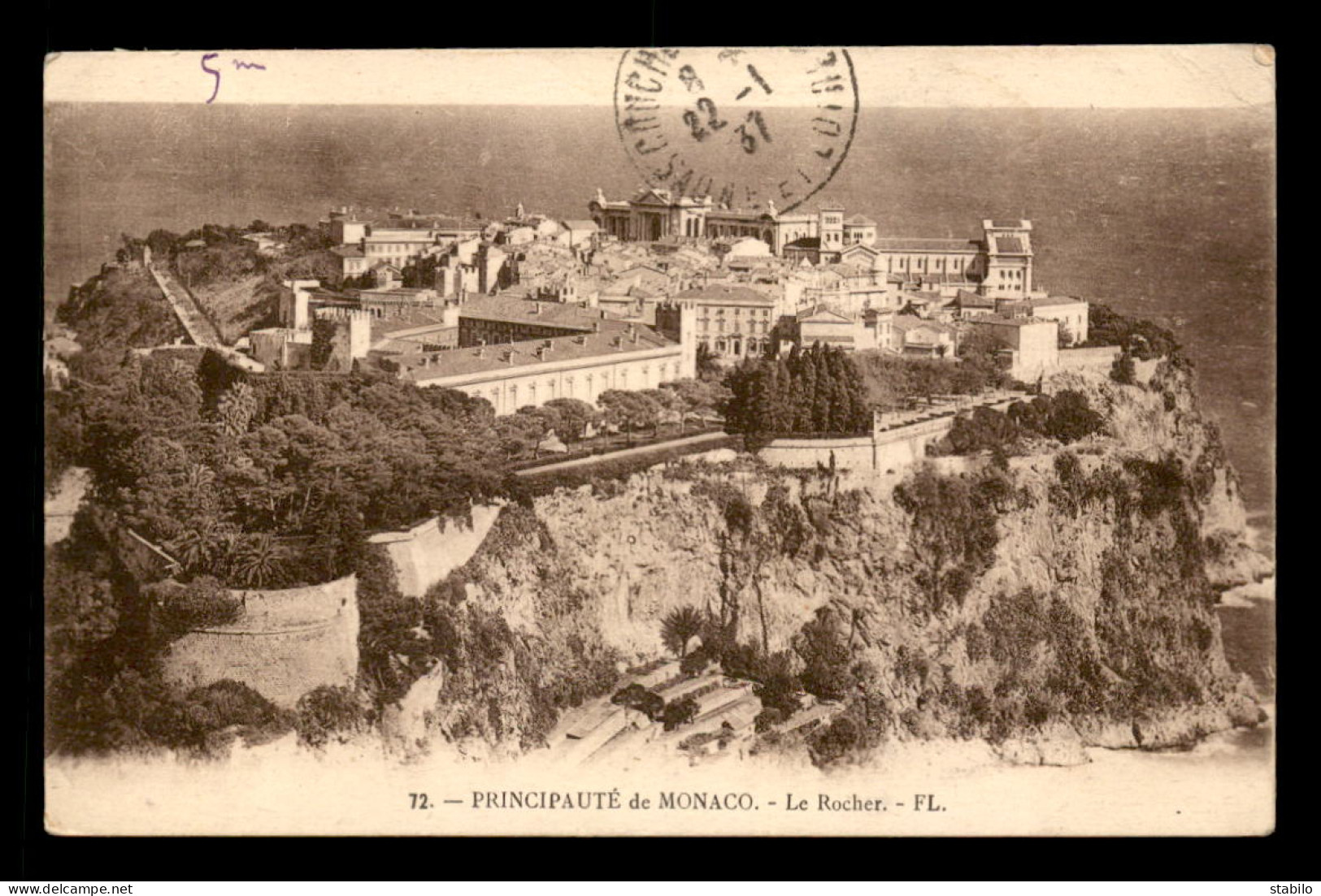 MONACO - OBLITERATION MECANIQUE DU 20.1.1937 SUR TIMBRE N°115 - Marcofilia