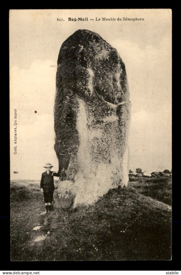 DOLMENS - BEG-MEIL - MENHIR DU SEMAPHORE (FINISTERE) - Dolmen & Menhirs