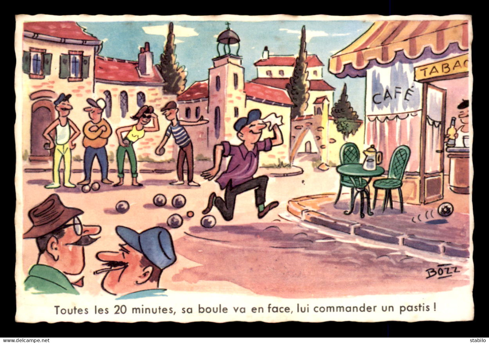 JEUX DE BOULES - ILLUSTRATEUR BOZZ - Regionale Spiele