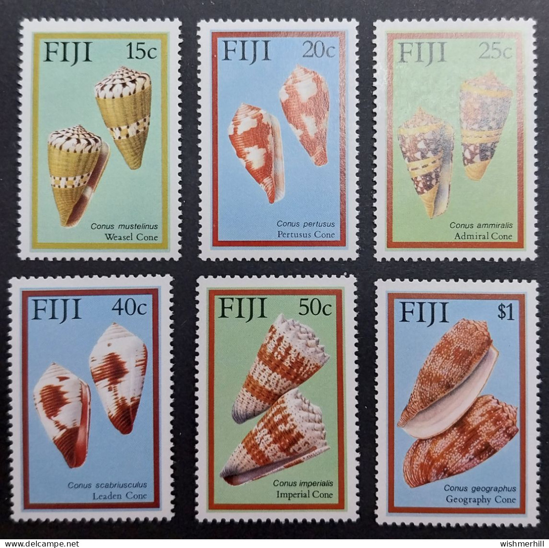 Coquillages Shells // Série Complète Neuve ** MNH ; Fidji YT 558/563 (1987) Cote 12 € - Fidji (1970-...)