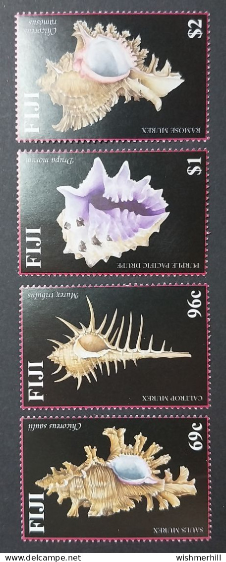 Coquillages Shells // Série Complète Neuve ** MNH ; Fidji YT 965/968 (2002) Cote 10 € - Fidji (1970-...)