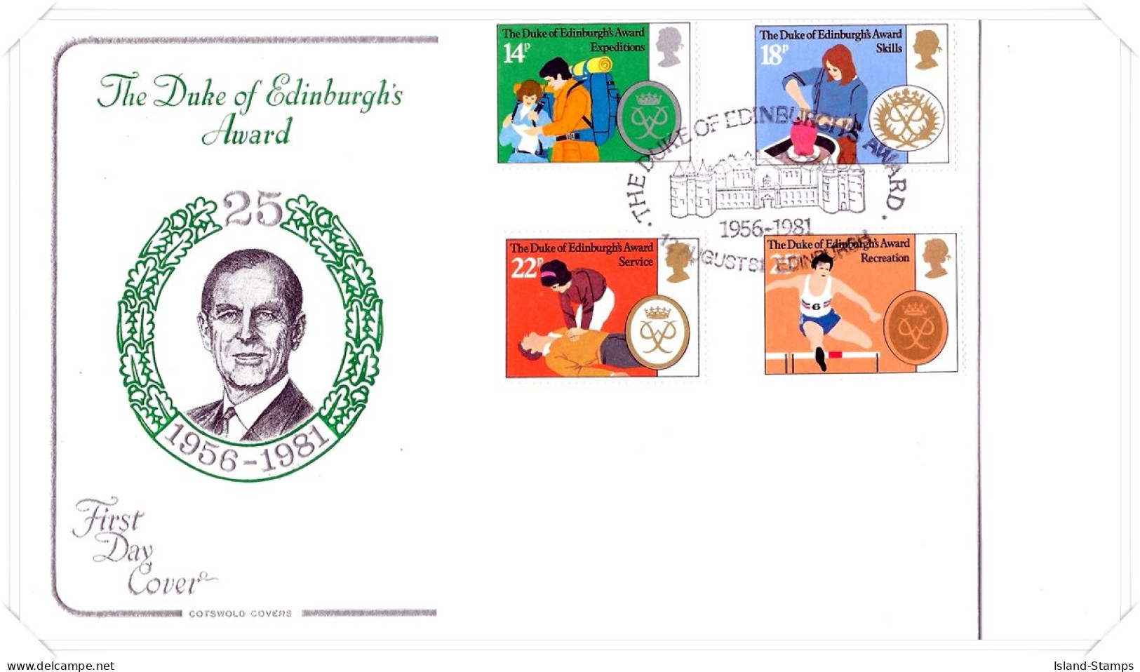 1981 Duke Of Edinburgh Awards Unaddressed FDC Tt - 1981-1990 Decimal Issues