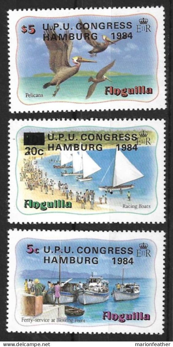 ANGUILLA....QUEEN ELIZABETH  II..(1952-22..)..." 1984..".....U.P.U..SET........MH..... - Anguilla (1968-...)