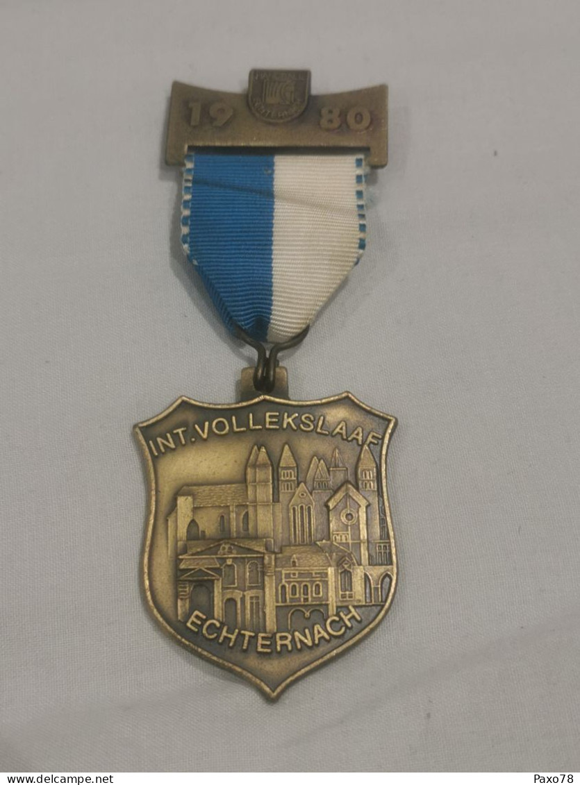 Luxembourg Médaille, Int. Vollekslaaf Echternach 1980 - Andere & Zonder Classificatie