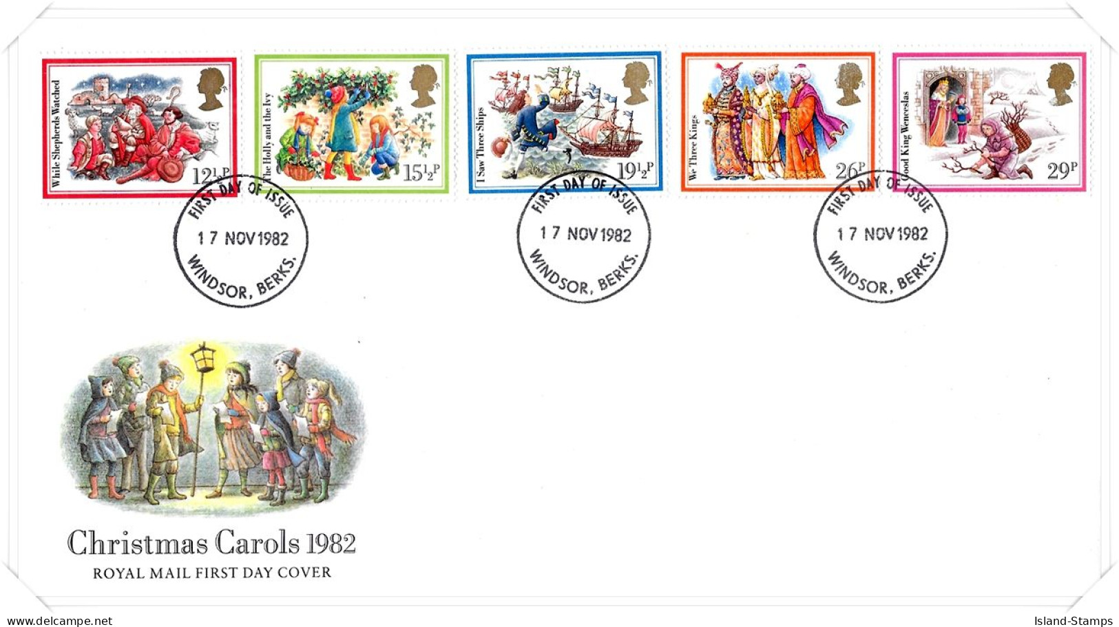 1982 Christmas Unaddressed FDC Tt - 1981-90 Ediciones Decimales