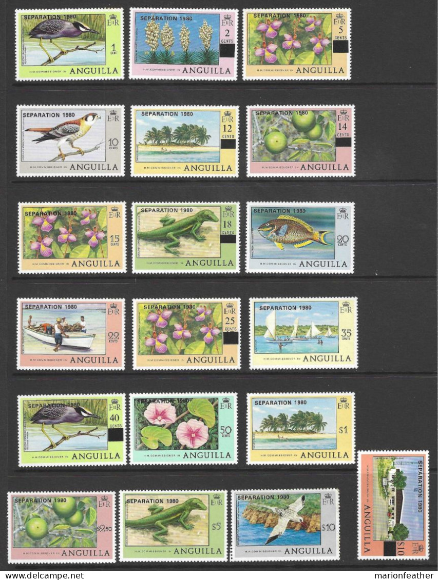 ANGUILLA ...QUEEN ELIZABETH  II..(1952-22..)...." 1980.."...SEPERATION SET...MISSING SG424-5....STAMPS......MNH. - Anguilla (1968-...)