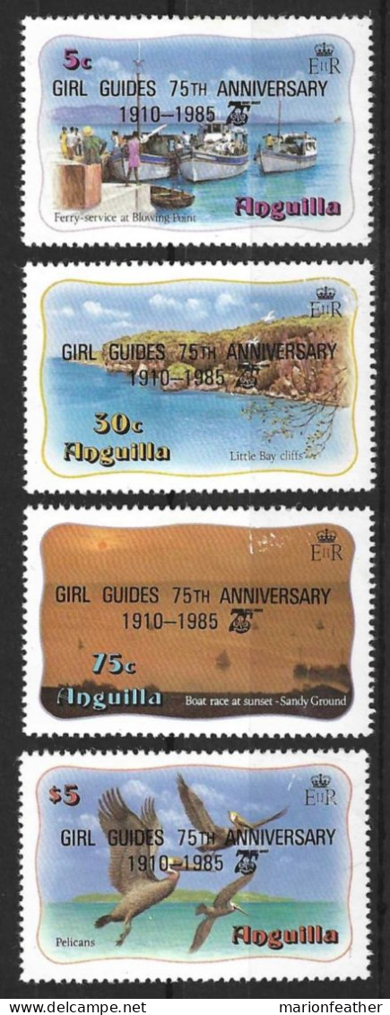 ANGUILLA ...QUEEN ELIZABETH  II..(1952-22..)...." 1985.."...GIRL GUIDE SET......SG676-9..........MH. - Anguilla (1968-...)