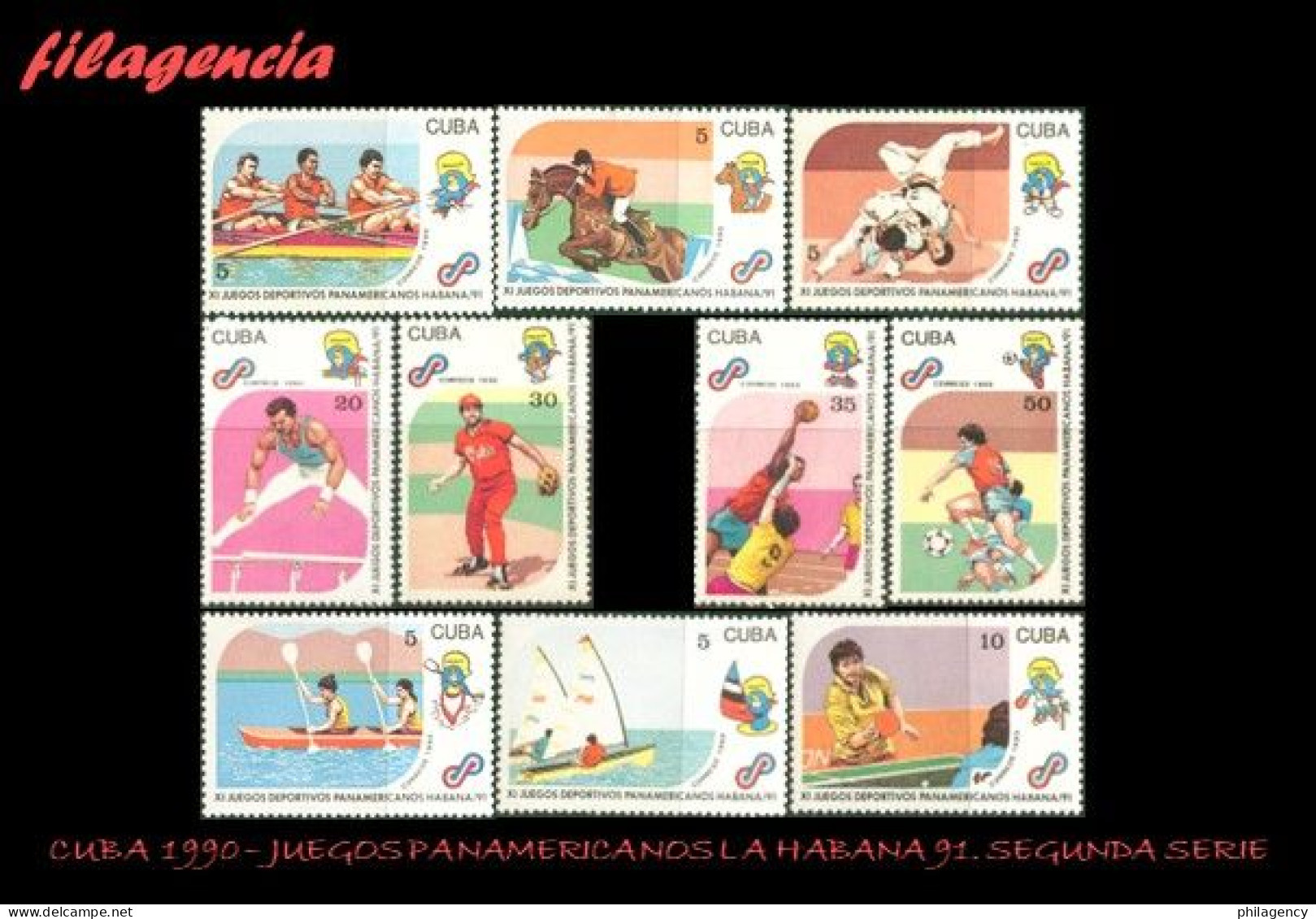 CUBA MINT. 1990-25 JUEGOS PANAMERICANOS EN LA HABANA - Unused Stamps