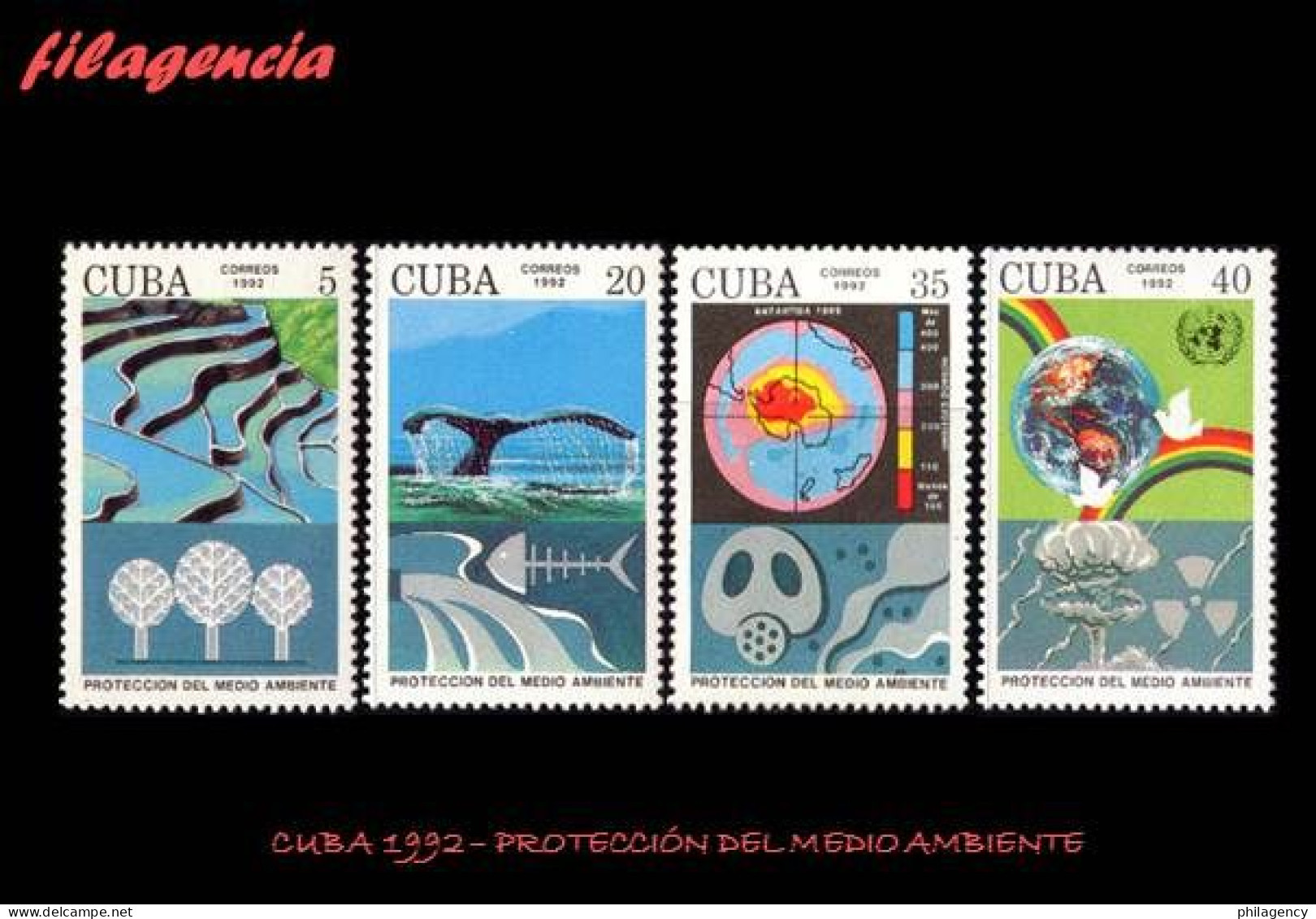 CUBA MINT. 1992-03 PROTECCIÓN DEL MEDIO AMBIENTE - Ungebraucht