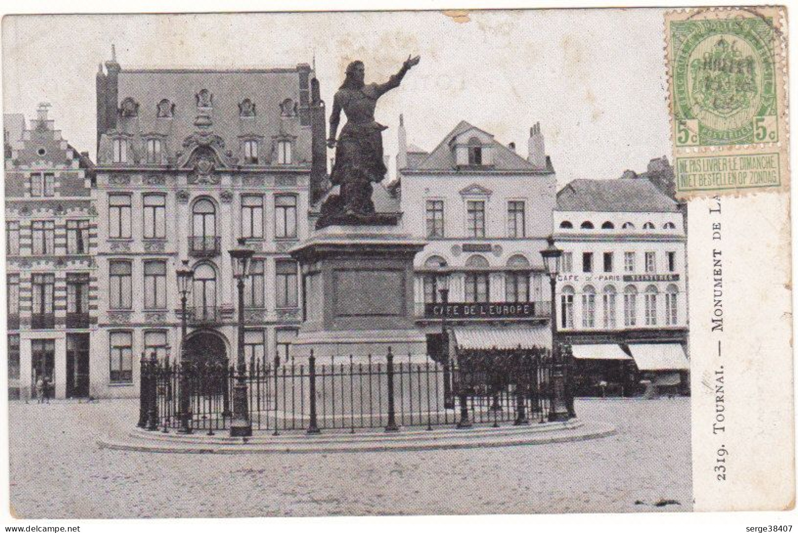 Tournai - 1908 - Monument De Lalaing # 3-19/15 - Tournai