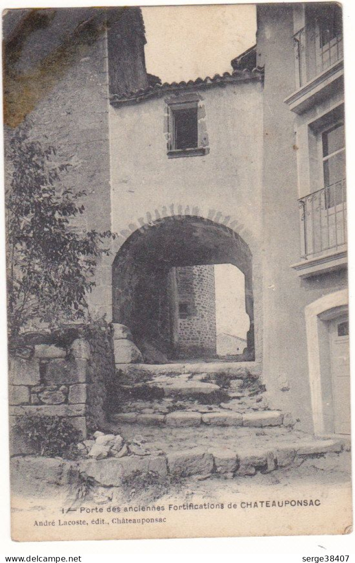 Chateauponsac - 1905 - Porte Des Anciennes Fortifications # 3-19/15 - Chateauponsac