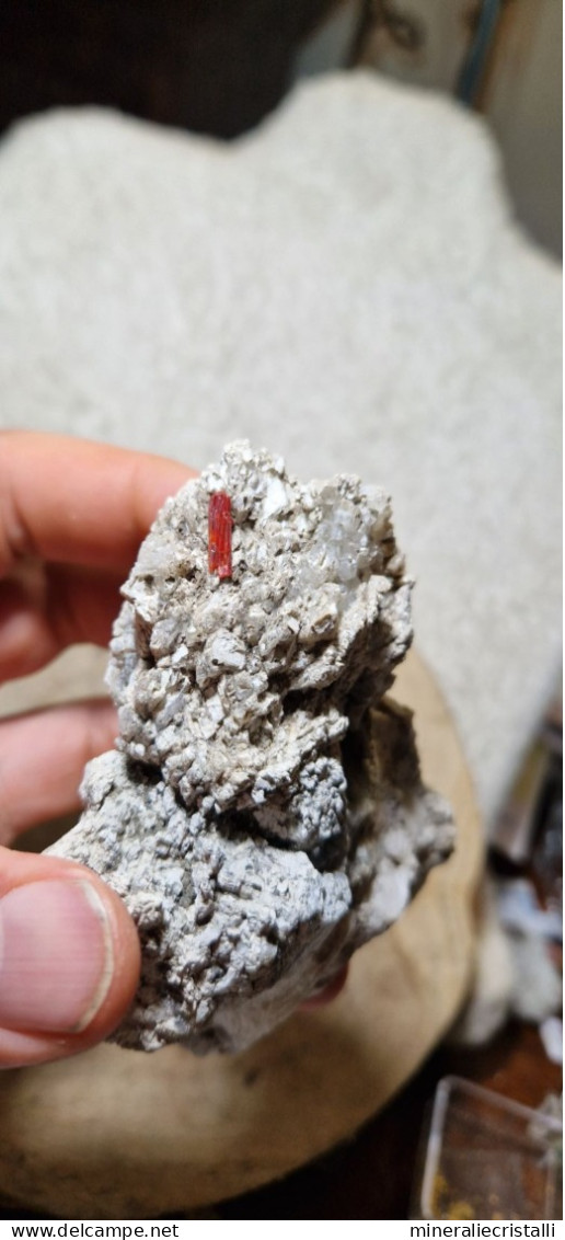 Realgar  calcite colemanite cristallo di re algar provenienza turchia minerali  9,5 cm 224  gr