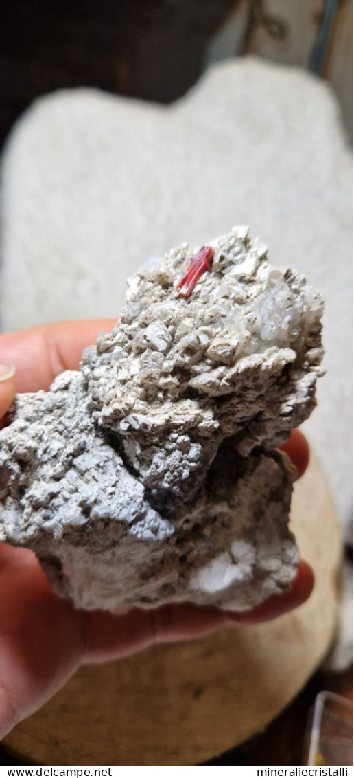 Realgar  calcite colemanite cristallo di re algar provenienza turchia minerali  9,5 cm 224  gr