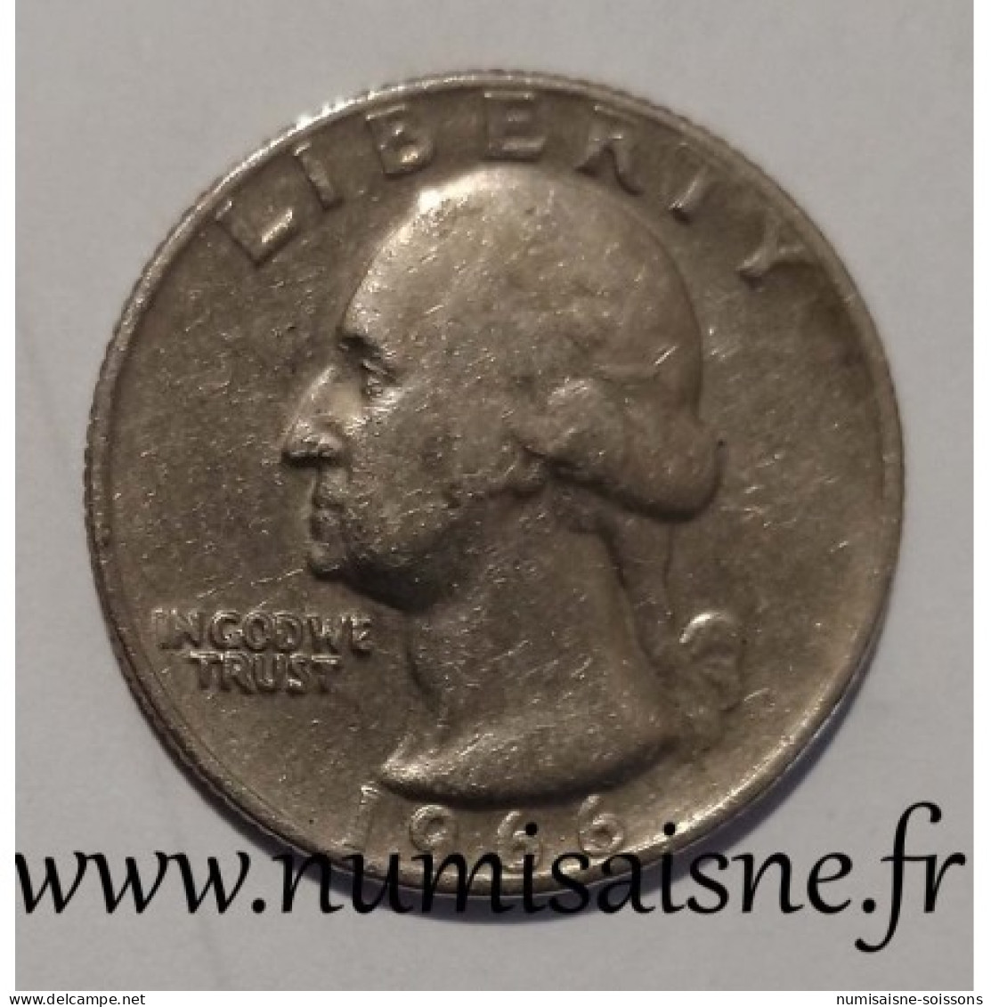 ETATS UNIS - KM 164 A - 1/4 DOLLAR 1966 - Philadelphie - GEORGE WASHINGTON - TB - 1932-1998: Washington