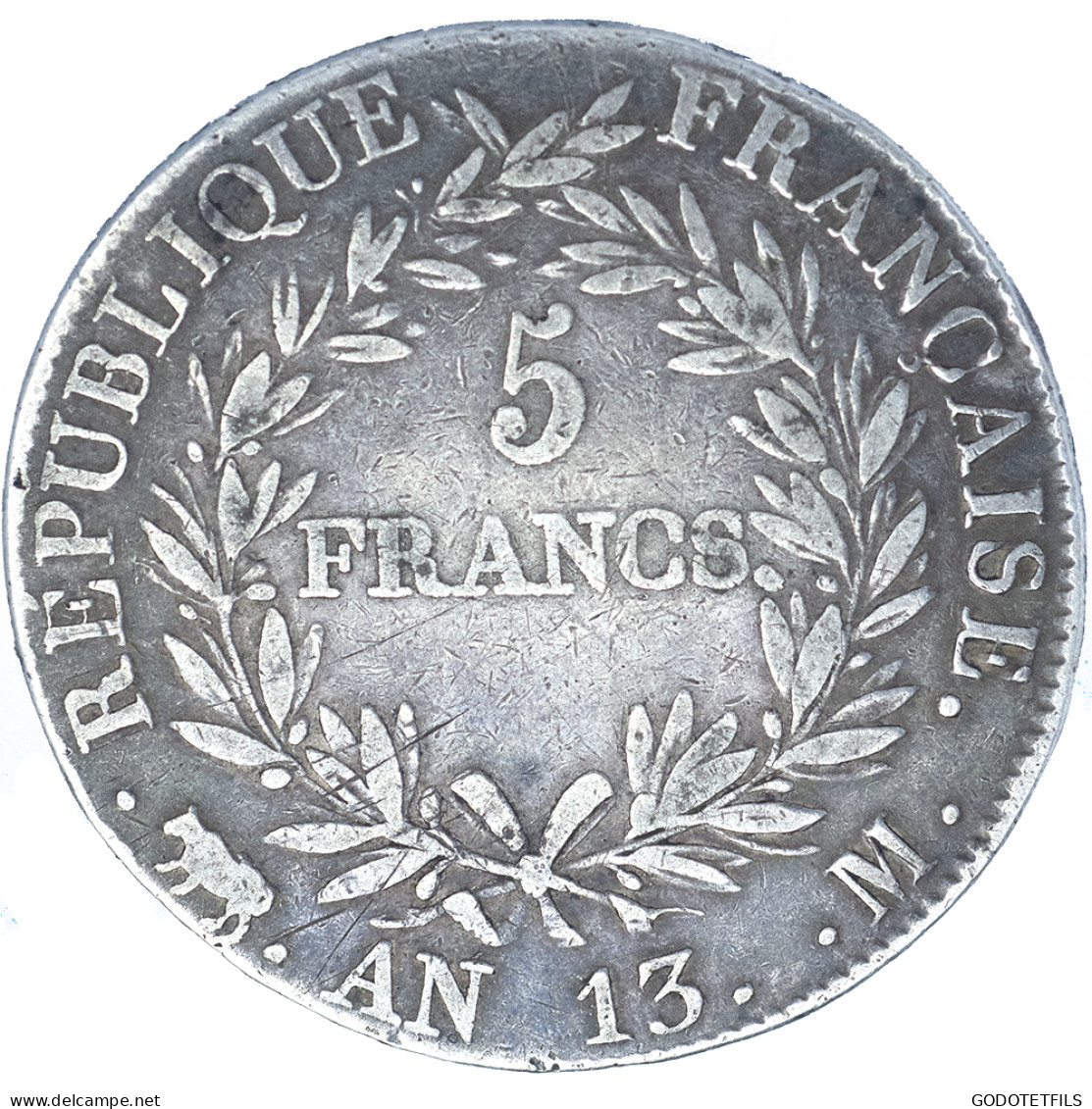 Premier Empire-5 Francs Napoléon Ier An 13 (1804) Toulouse - 5 Francs