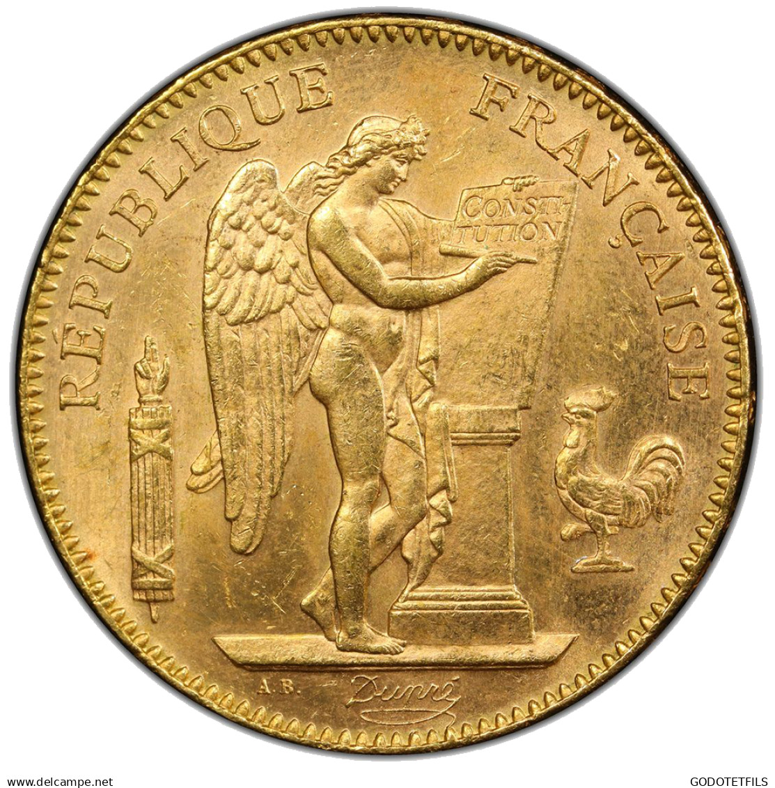 Monnaie Gradée PCGS MS64-III ème République-50 Francs Génie 1904 Paris - 50 Francs (gold)