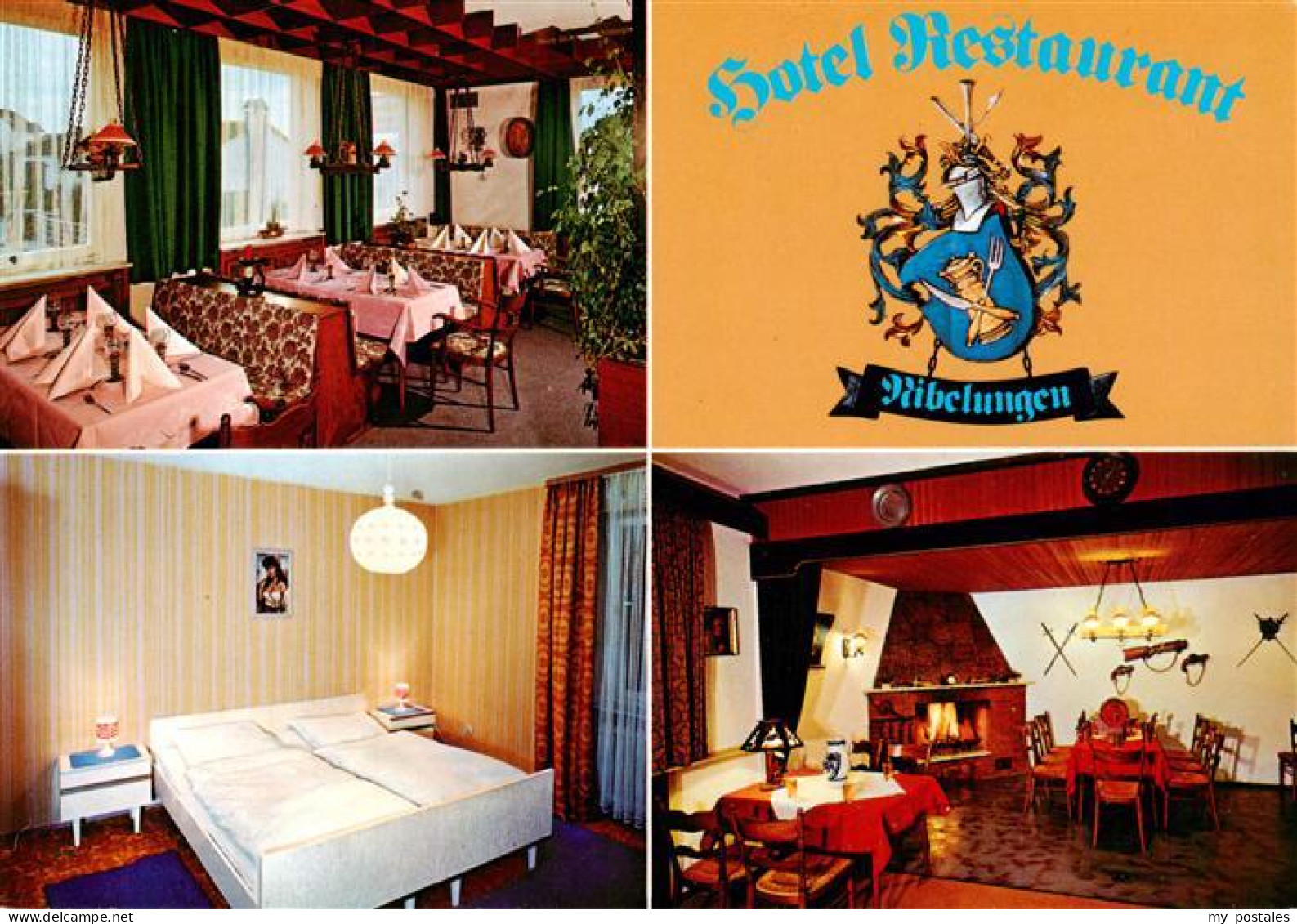 73921380 Michelstadt Hotel Restaurant Nibelungen Gastraum Kaminzimmer Gaestezimm - Michelstadt