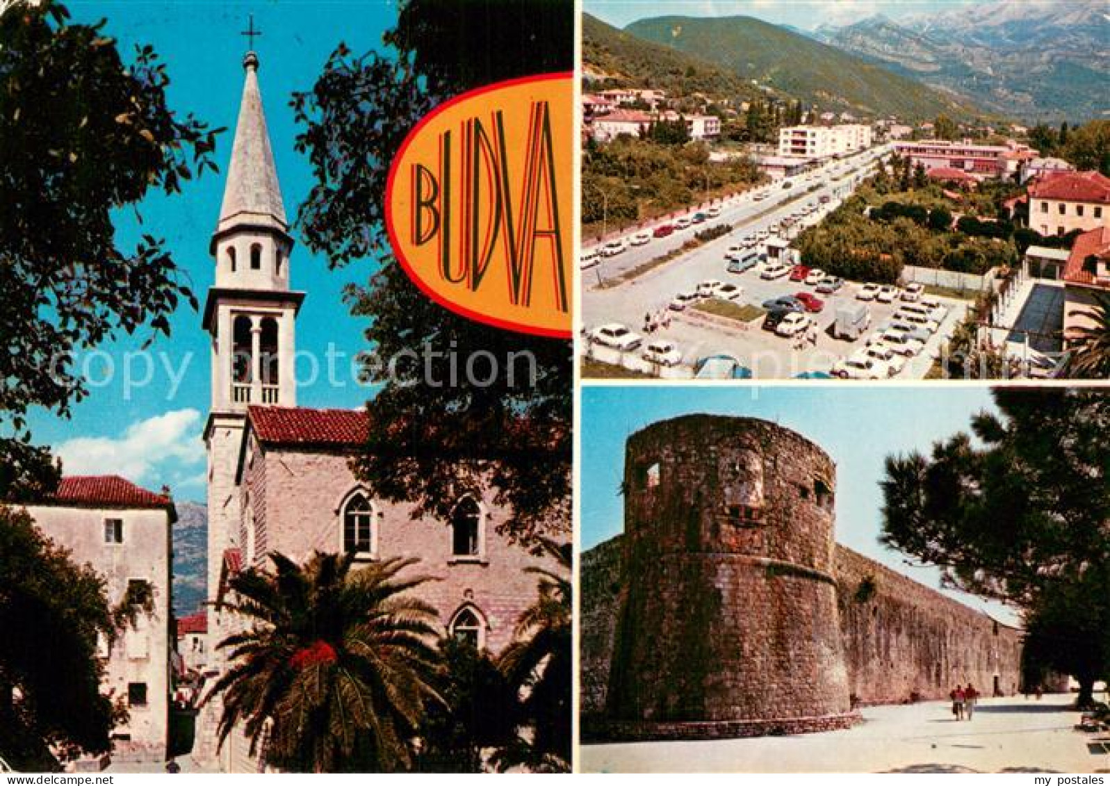 73773951 Budva Montenegro Kirche Stadtplatz Stadtmauer  - Montenegro