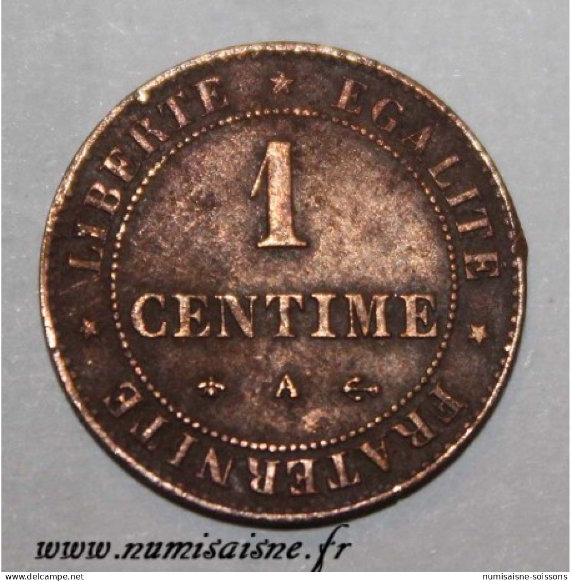 GADOURY 88 - 1 CENTIME 1875 A - PARIS - TYPE CÉRÈS - KM 826 - TTB - 1 Centime