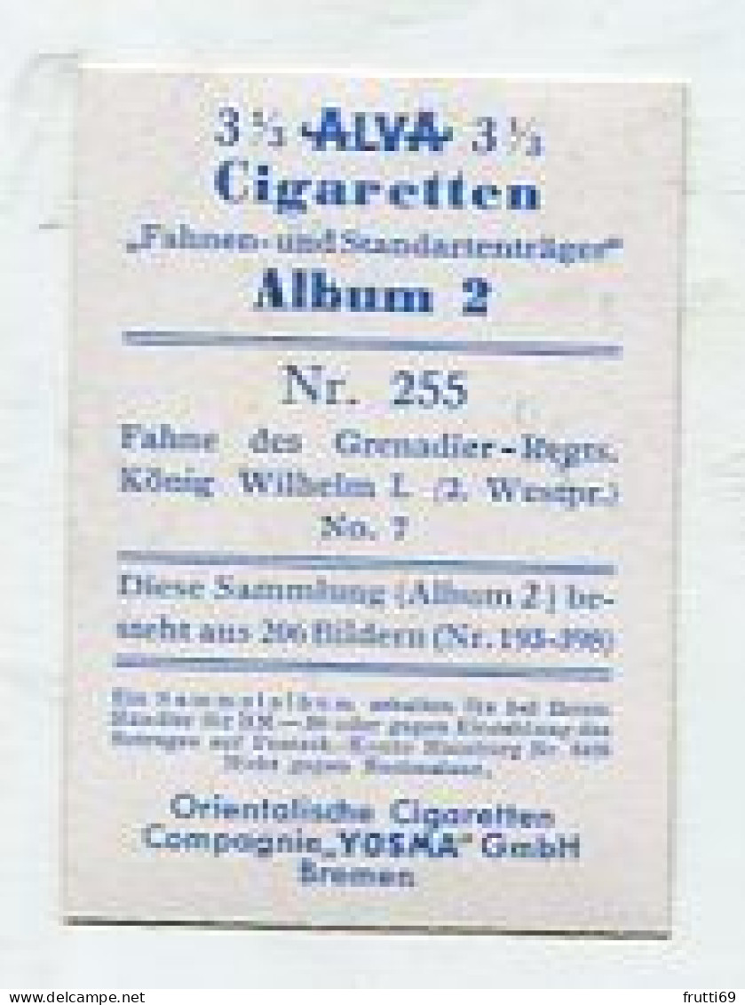 SB 03540 YOSMA - Bremen - Fahnen Und Standartenträger - Nr.255 Fahne Des Grenadier-Regts. König Wilhelm I No.7 - Otros & Sin Clasificación