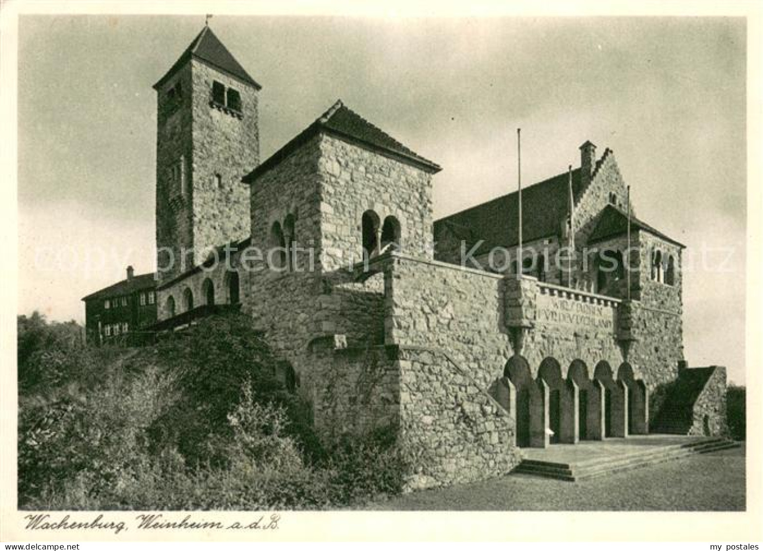 73720322 Weinheim Bergstrasse Wachenburg Kupfertiefdruck Weinheim Bergstrasse - Weinheim