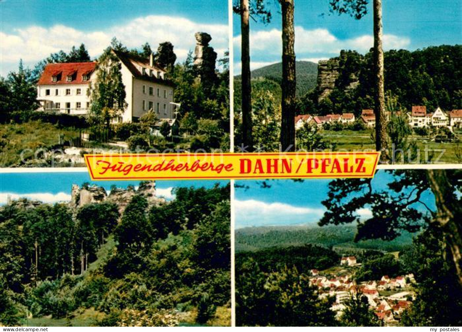 73719776 Dahn Jugendherberge Landschaft Waldpartie Ruine Felsen Dahn - Dahn