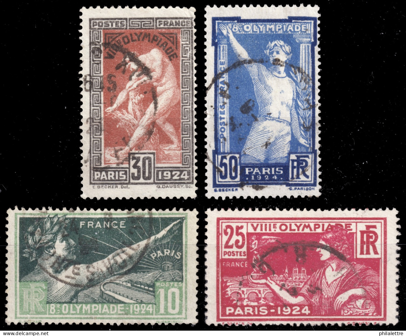 FRANCE - 1924 Yv.183/6 Jeux Olympiques De Paris - Série Complète - Oblitérés TB - Gebraucht