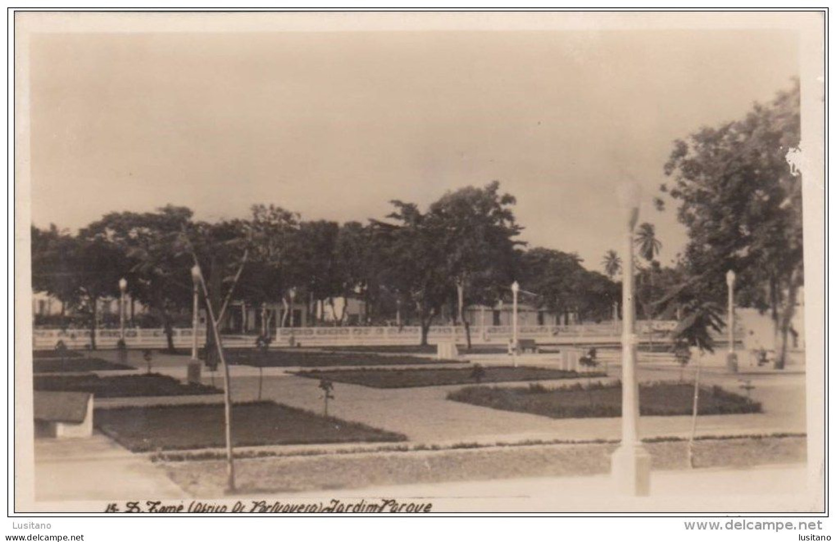 São S. Tome And E Principe - Jardim Parque - Portugal Colonial - Sao Tome Et Principe