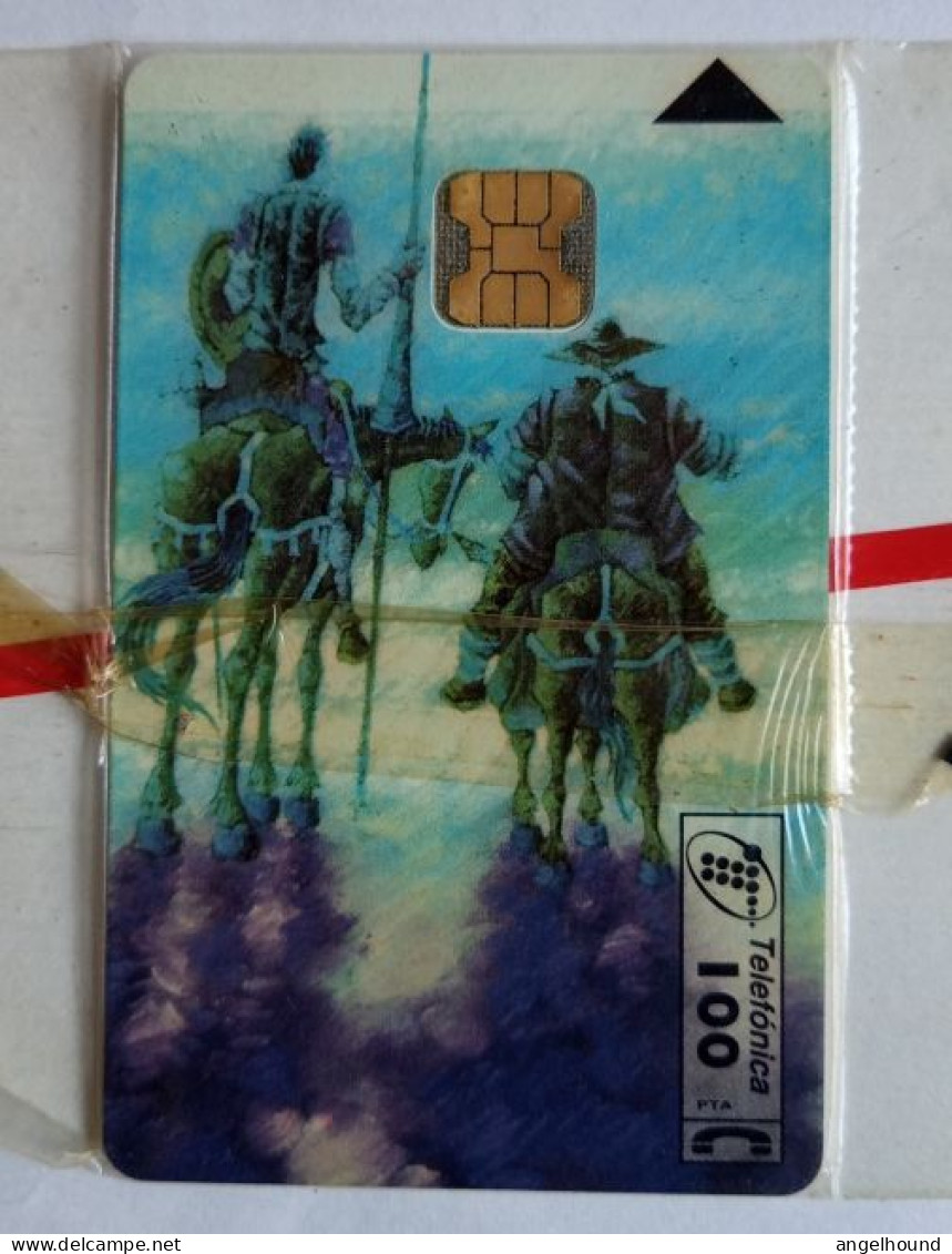 Spain Cabitel 100 Pta. MINT Chip Card - Don Quijote - Emissions Privées