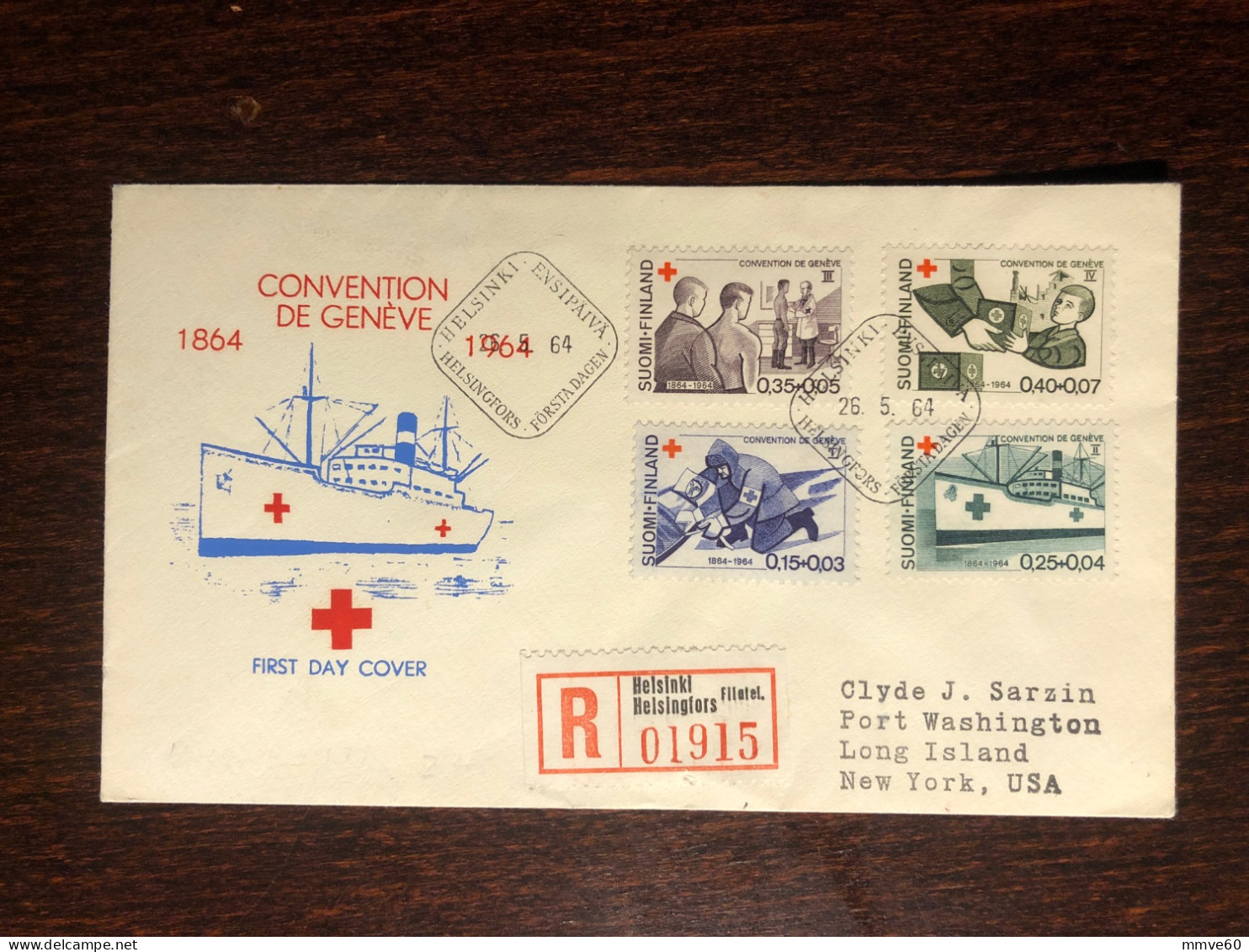 FINLAND FDC COVER 1964 YEAR RED CROSS HEALTH MEDICINE - Storia Postale