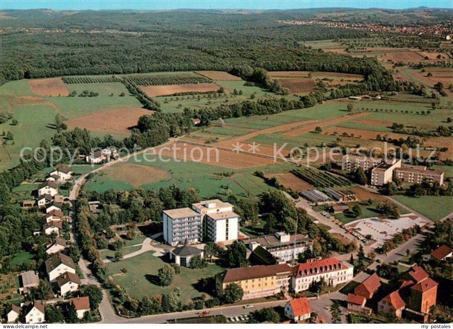 73719365 Mingolsheim Fliegeraufnahme Sanatorium St. Rochus Mingolsheim - Bad Schönborn