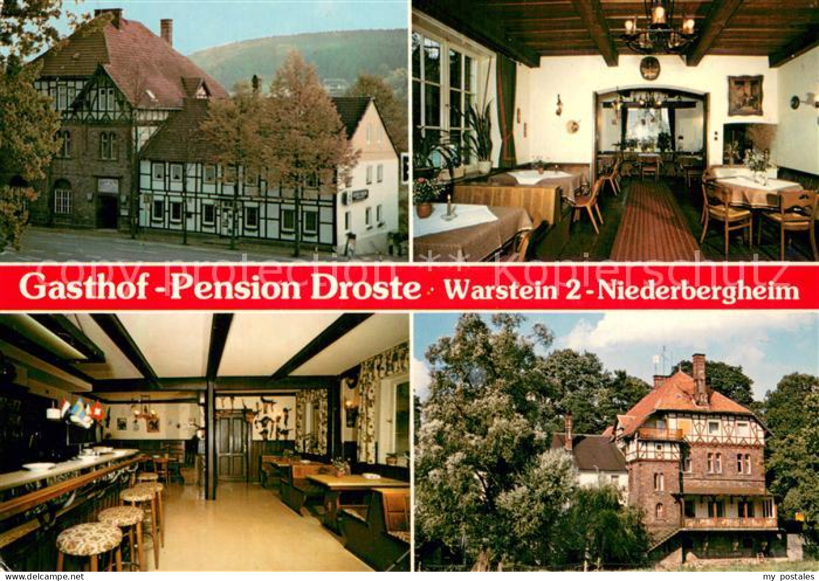 73719194 Niederbergheim Gasthof Pension Droste Gaststube Bar Niederbergheim - Warstein