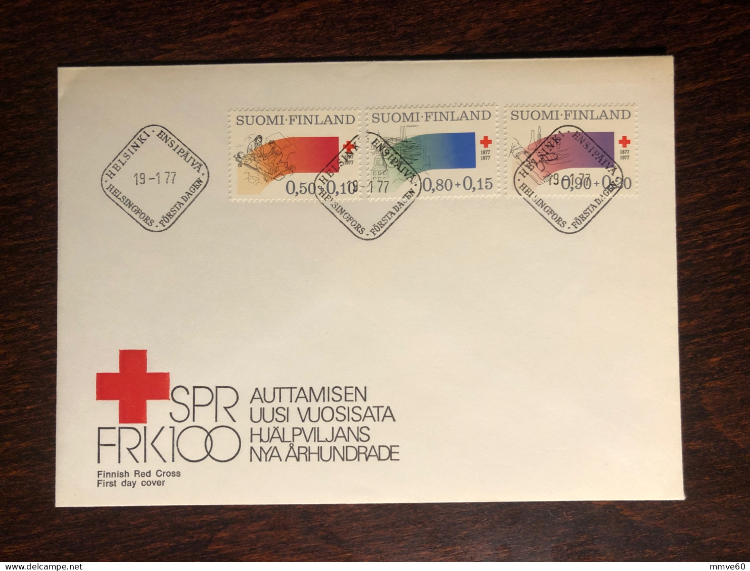 FINLAND FDC COVER 1977 YEAR  RED CROSS HEALTH MEDICINE STAMPS - Brieven En Documenten