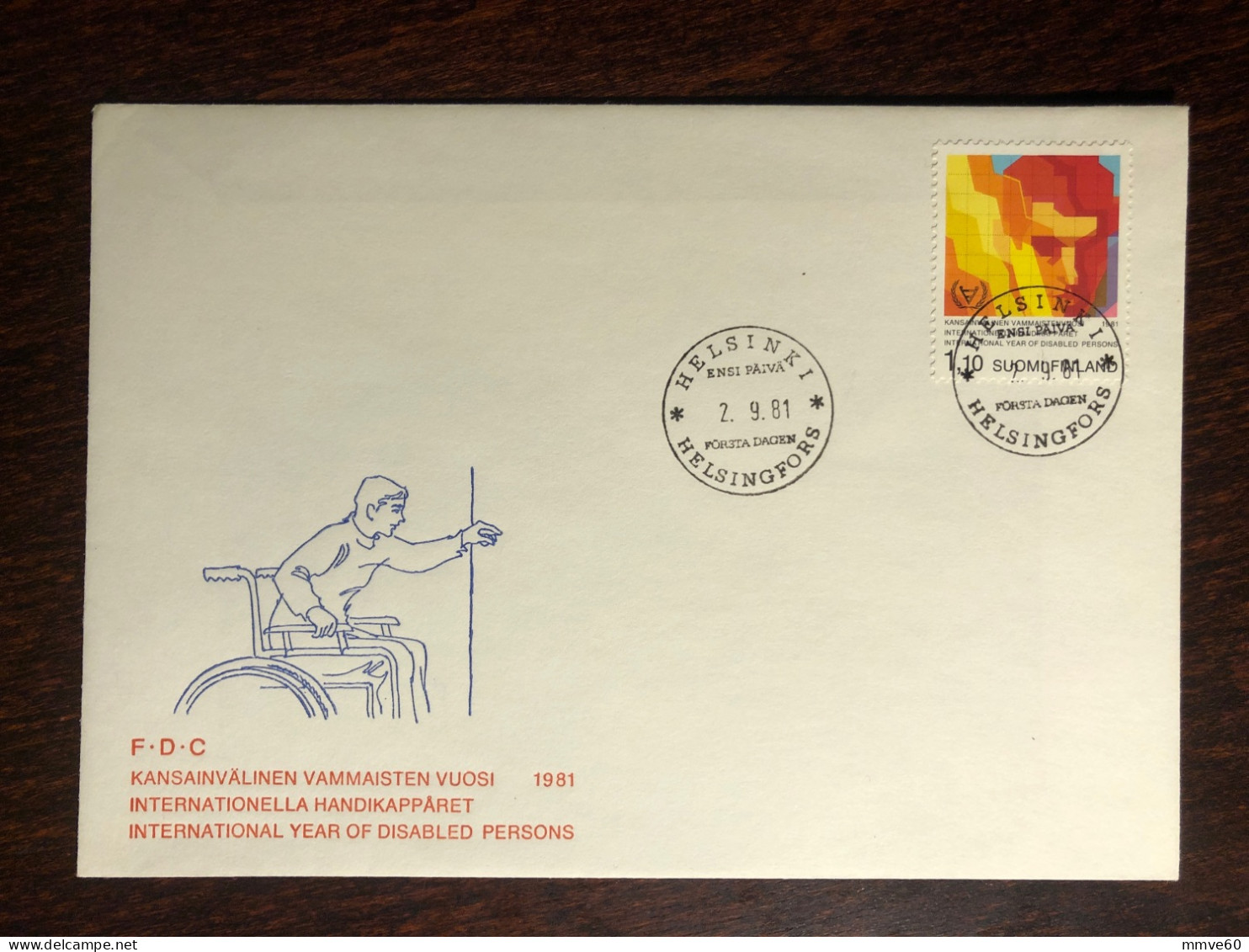 FINLAND FDC COVER 1981 YEAR  DISABLED PEOPLE HEALTH MEDICINE STAMPS - Storia Postale