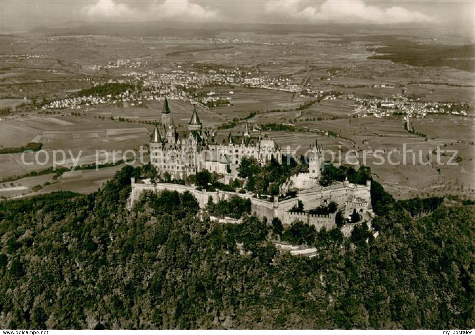 73718905 Hechingen Burg Hohenzollern Burggaststaette Fliegeraufnahme Hechingen - Hechingen