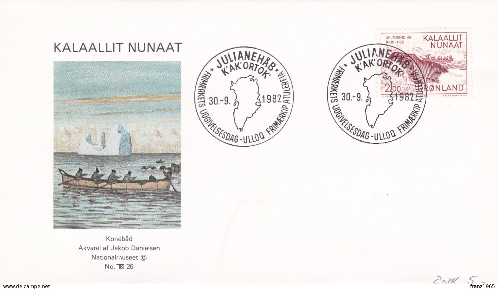 Qaqortoq Julianehåb - 1982 - Storia Postale