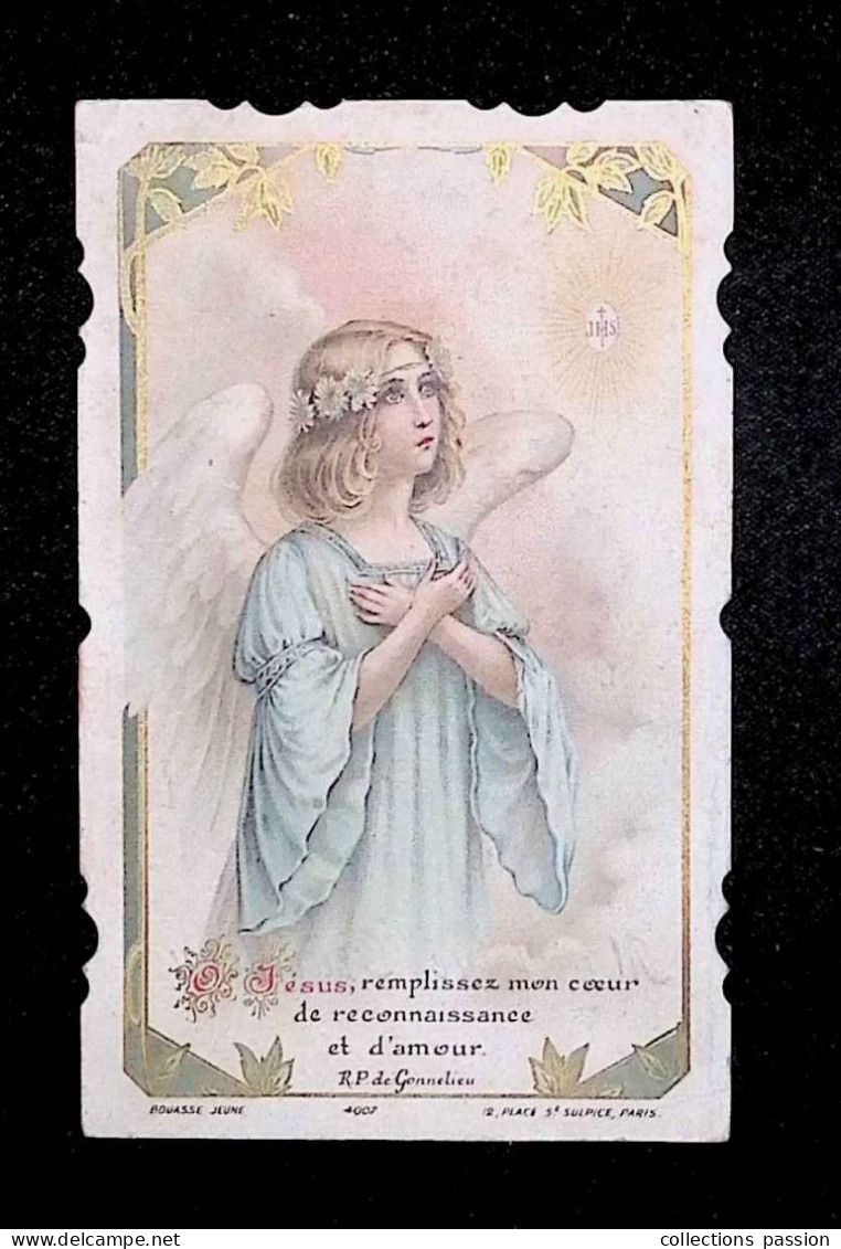 Image Pieuse, Religieuse, Bouasse Jeune, N° 4007, Communion, En L'église Notre Dame De Bressuire, Deux Sèvres, 1916 - Images Religieuses