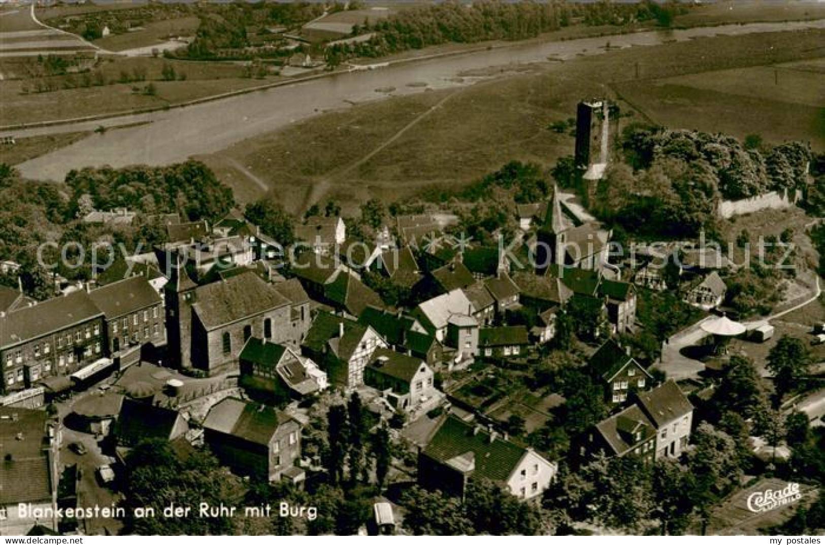 73701921 Blankenstein Ruhr Fliegeraufnahme Gesamtansicht Mit Burg Blankenstein R - Hattingen