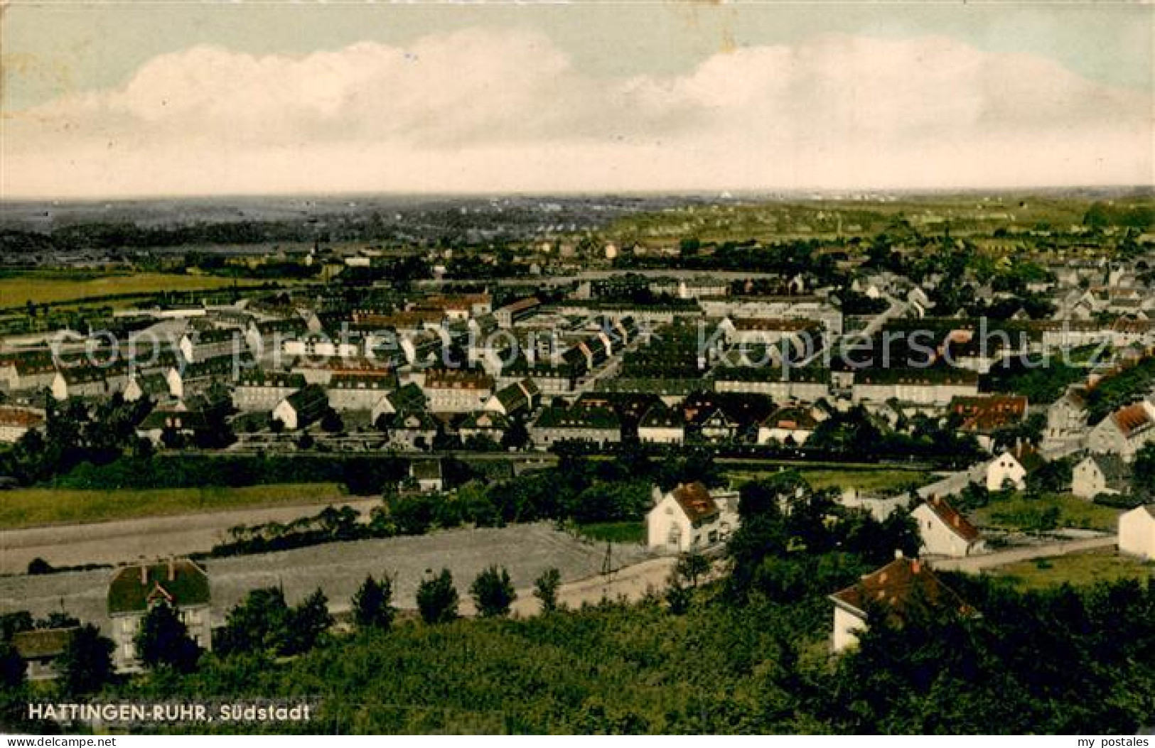 73701884 Hattingen Ruhr Gesamtansicht Suedstadt Hattingen Ruhr - Hattingen