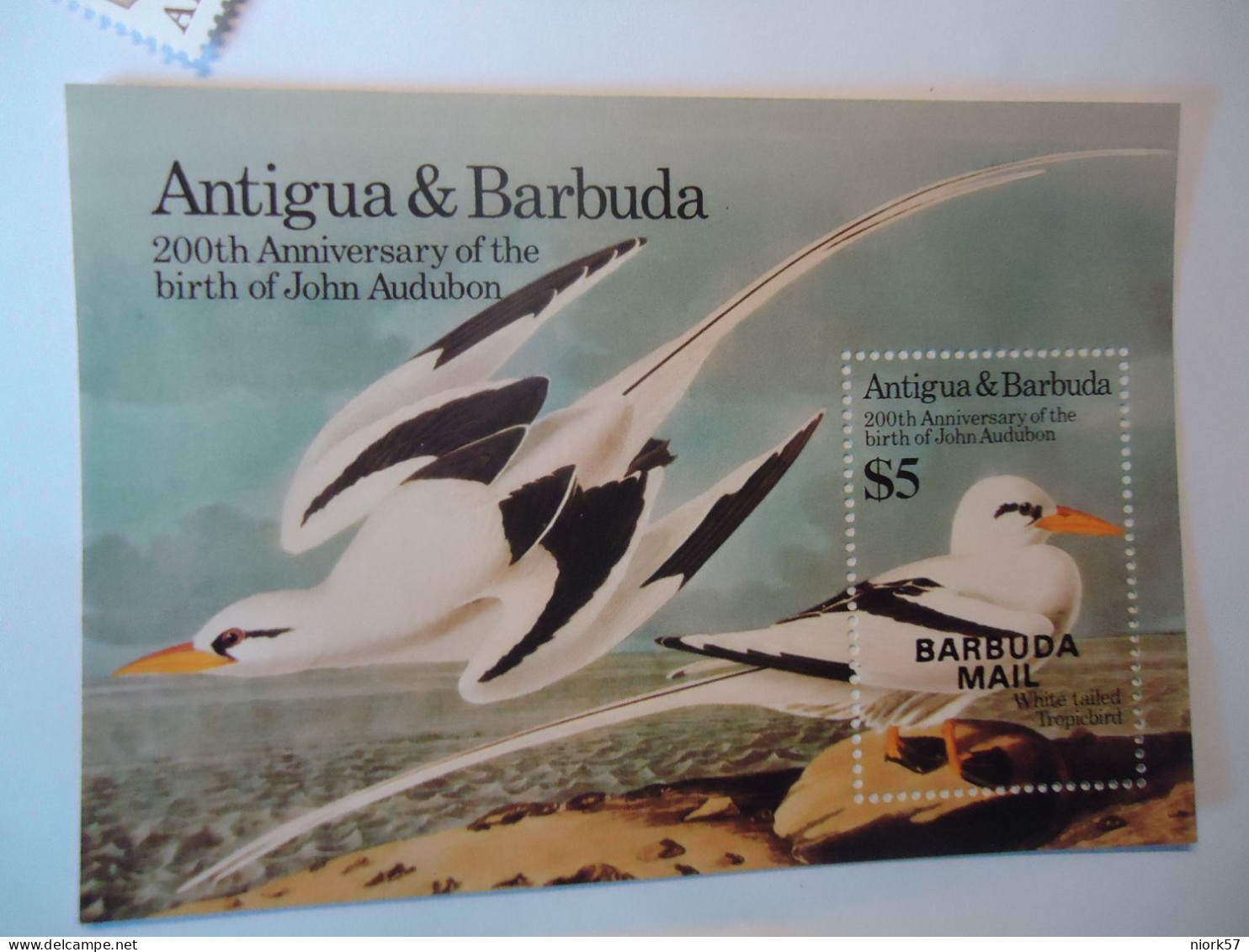BARBUDA    MNH   STAMPS  BIRD BIRDS SHEET 1985 AUDUBON - Ducks