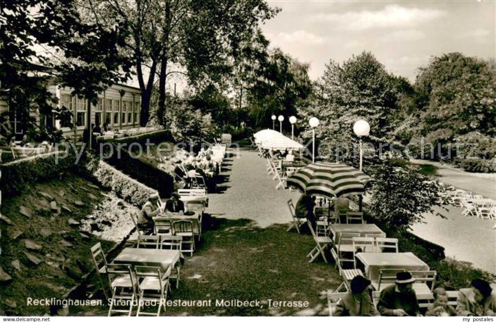 73701422 Recklinghausen Westfalen Strandbad Restaurant Mollbeck Terrasse Recklin - Recklinghausen