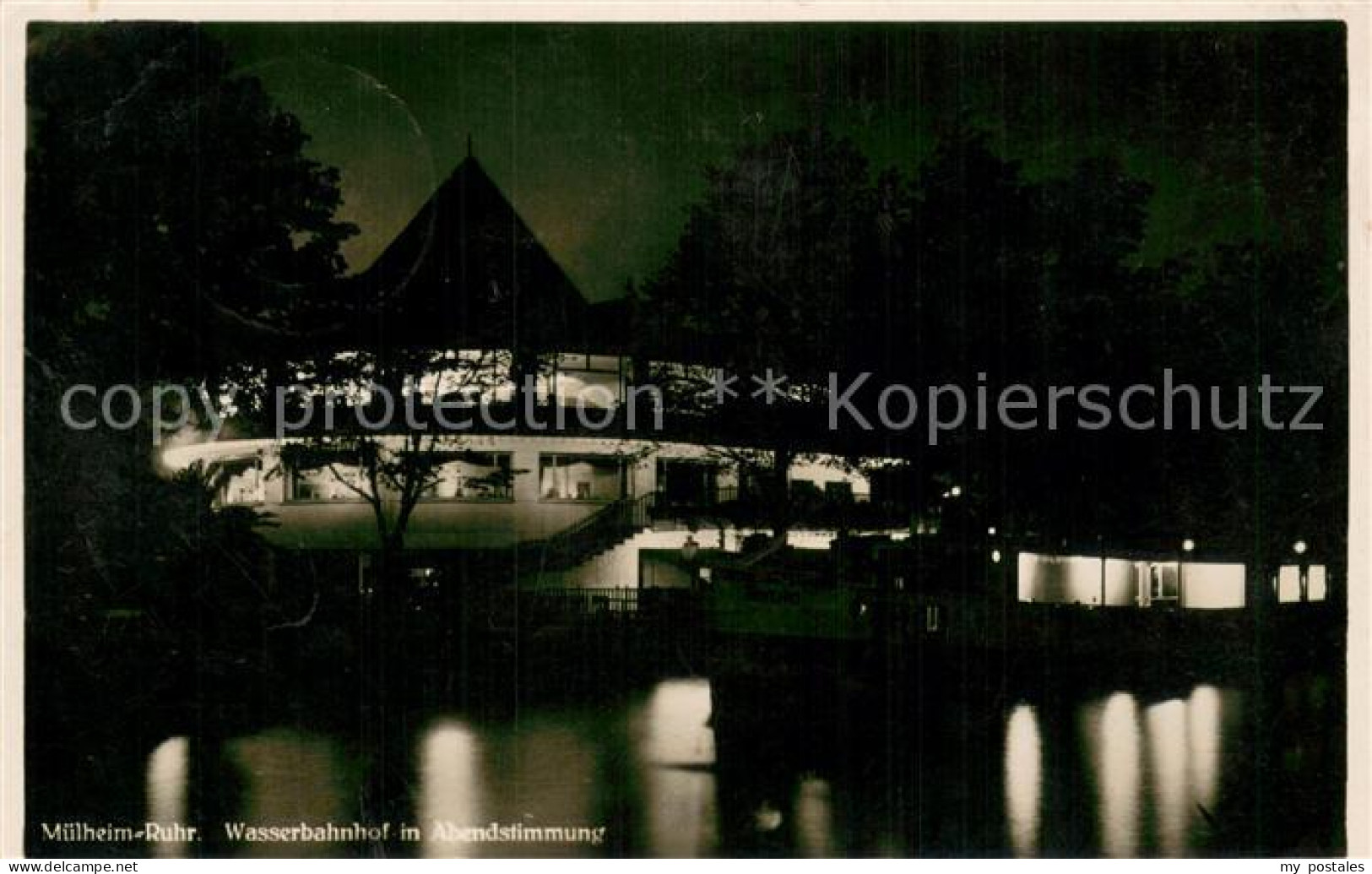 73701395 Muelheim Ruhr Wasserbahnhof In Abendstimmung Muelheim Ruhr - Muelheim A. D. Ruhr