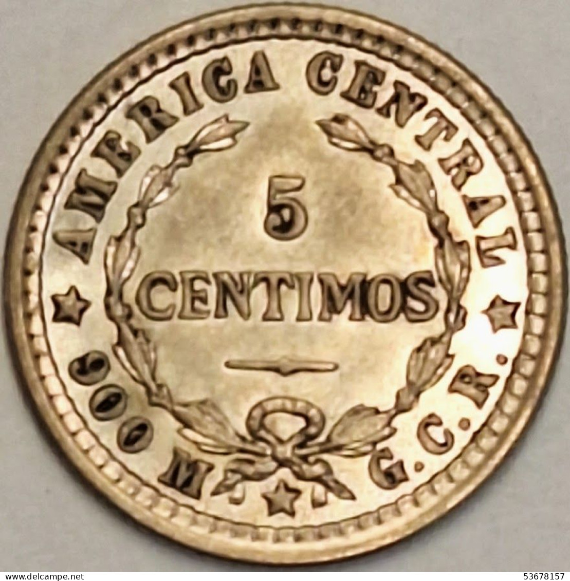 Costa Rica - 5 Centimos 1910(P), KM# 145, Silver (#3504) - Costa Rica