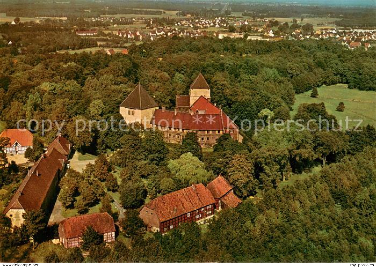 73701145 Rheda-Wiedenbrueck Schloss Rheda Fliegeraufnahme Rheda-Wiedenbrueck - Rheda-Wiedenbrueck